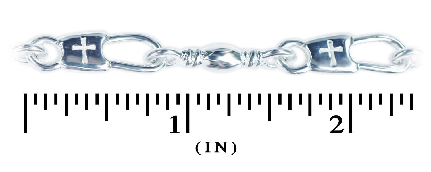 Cross Snap/Swivel Large Bracelet (UNISEX)