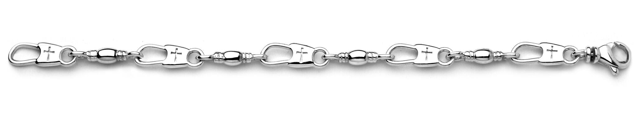 Cross Snap/Swivel Extra Large Bracelet (MENS)