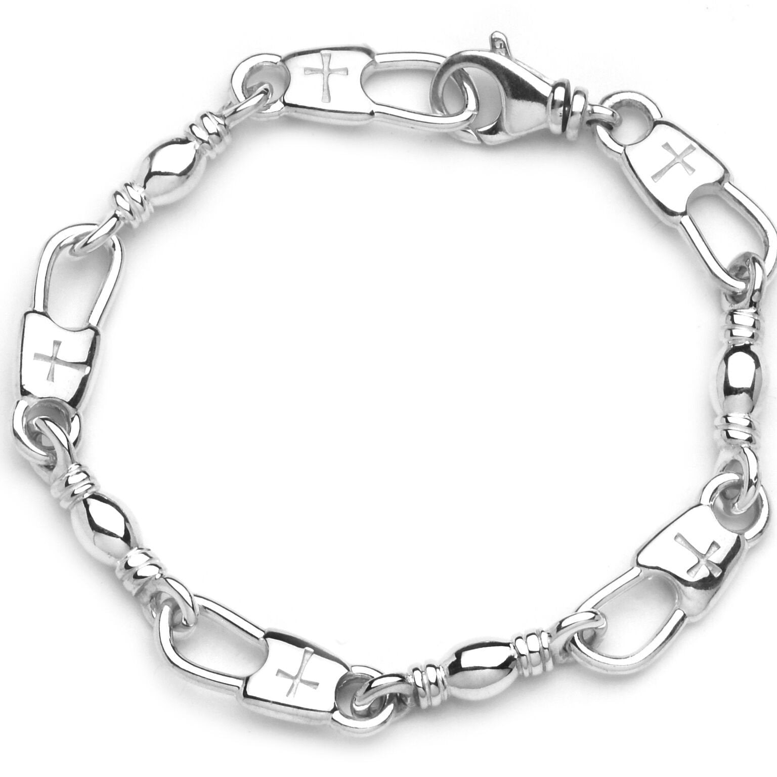 Cross Snap/Swivel Extra Large Bracelet (MENS)