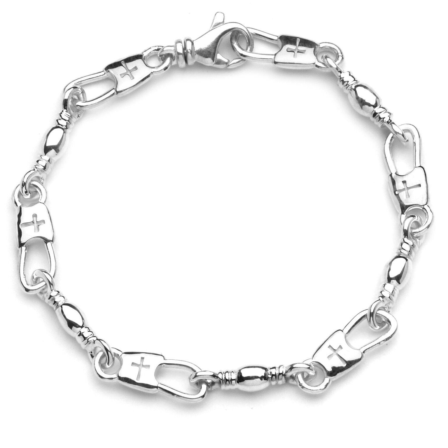Cross Snap/Swivel Large Bracelet (UNISEX)