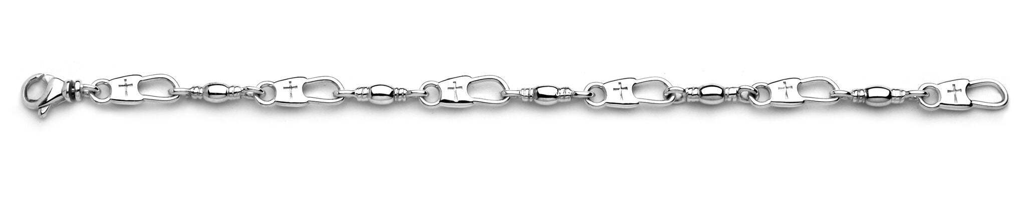 Cross Snap/Swivel Large Bracelet (UNISEX)