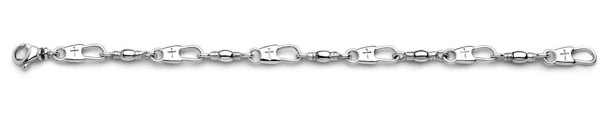 Cross Snap/Swivel Medium Bracelet (UNISEX)