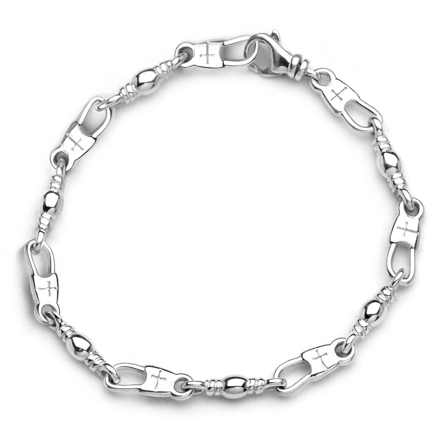 Cross Snap/Swivel Small Bracelet (LADIES & YOUTH)