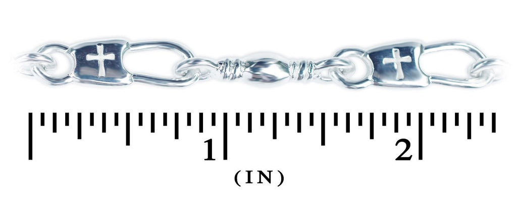 Cross Snap/Swivel Large Bracelet (UNISEX)