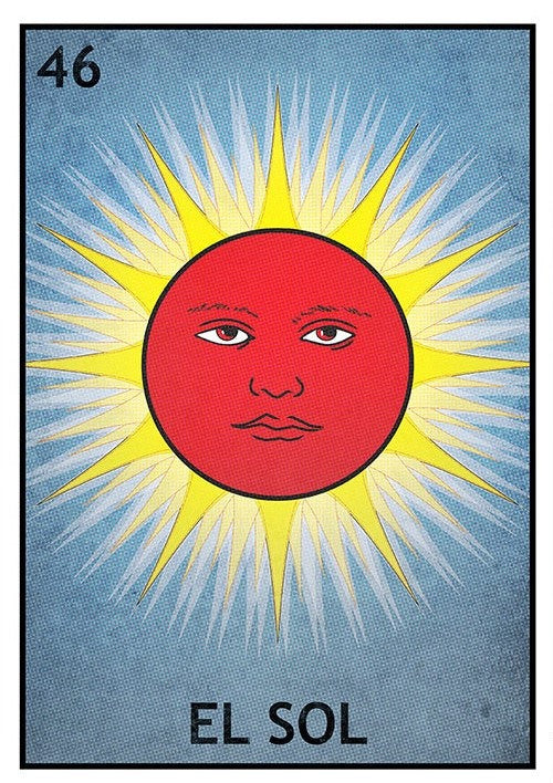 Loteria El Sol/La Luna (Sun/Moon) Charm