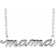 Louisiana State University Script Necklace Sterling Silver 18