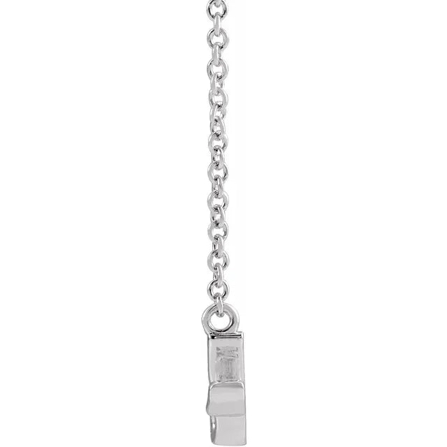 Sterling Silver Petite Mommy Script 18" Necklace