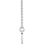 Sterling Silver Stick Figure Family 18" Necklace