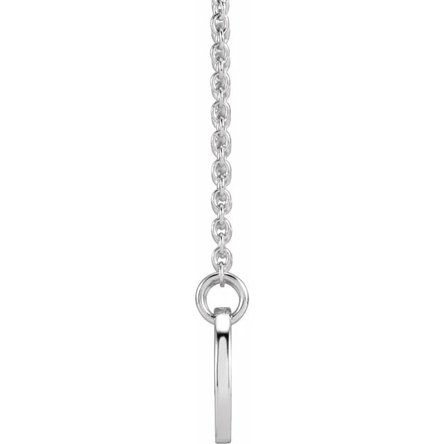 Sterling Silver Stick Figure Family 18" Necklace