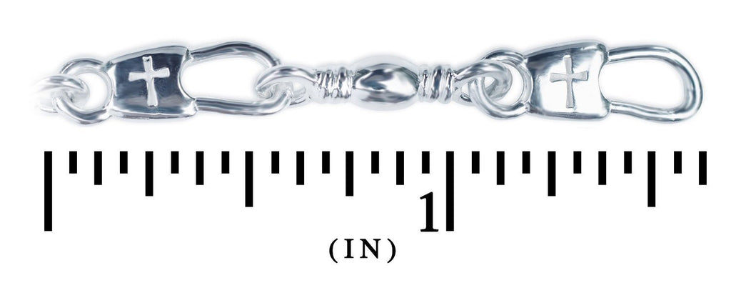 Cross Snap/Swivel Small Bracelet (LADIES & YOUTH)