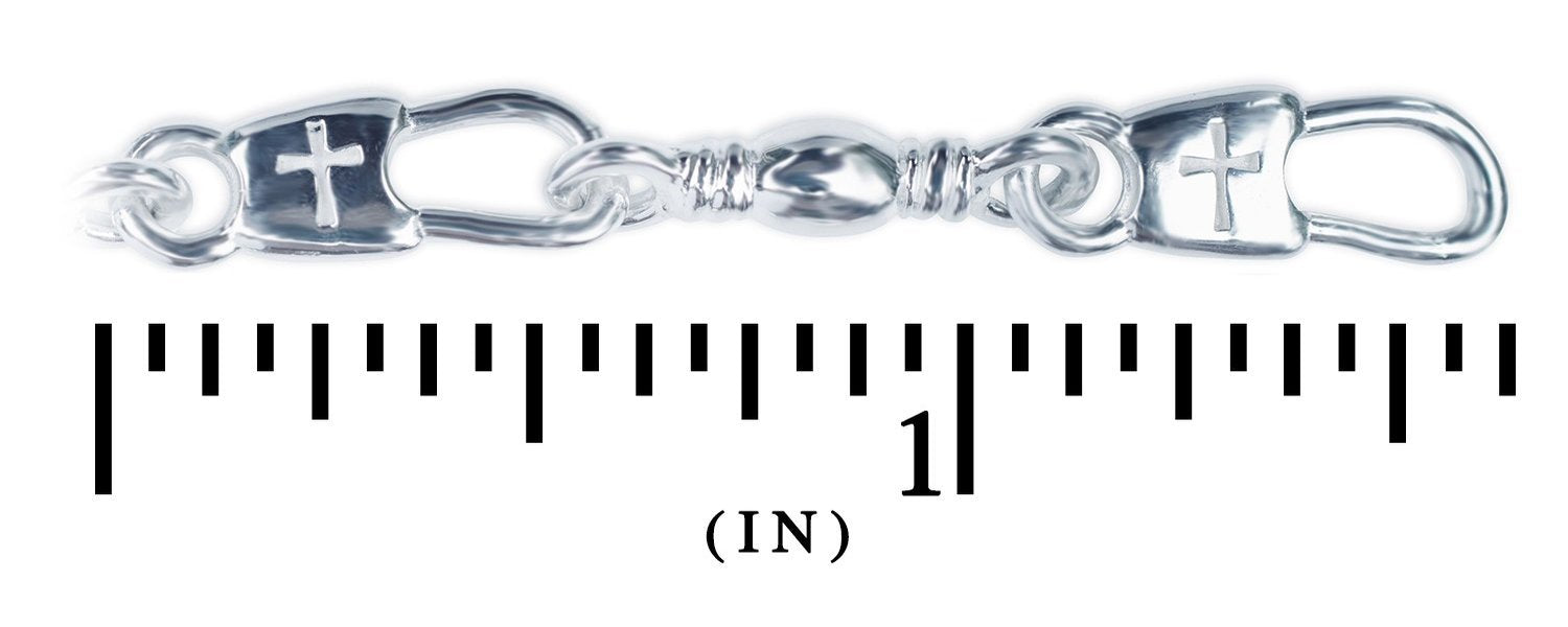 Cross Snap/Swivel Small Bracelet (LADIES & YOUTH)