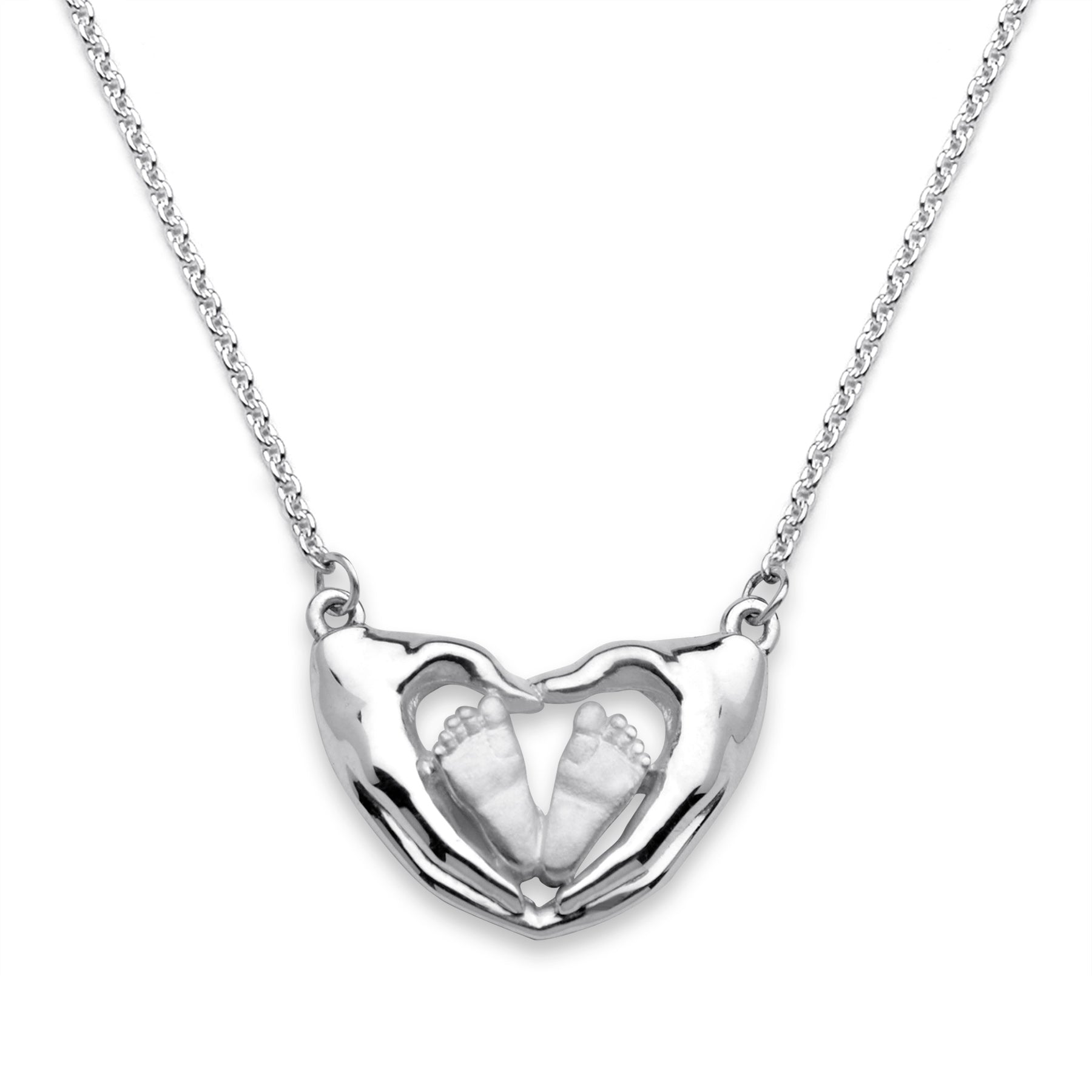 Sterling Silver Twinkle Toes Mother's Luv Necklace