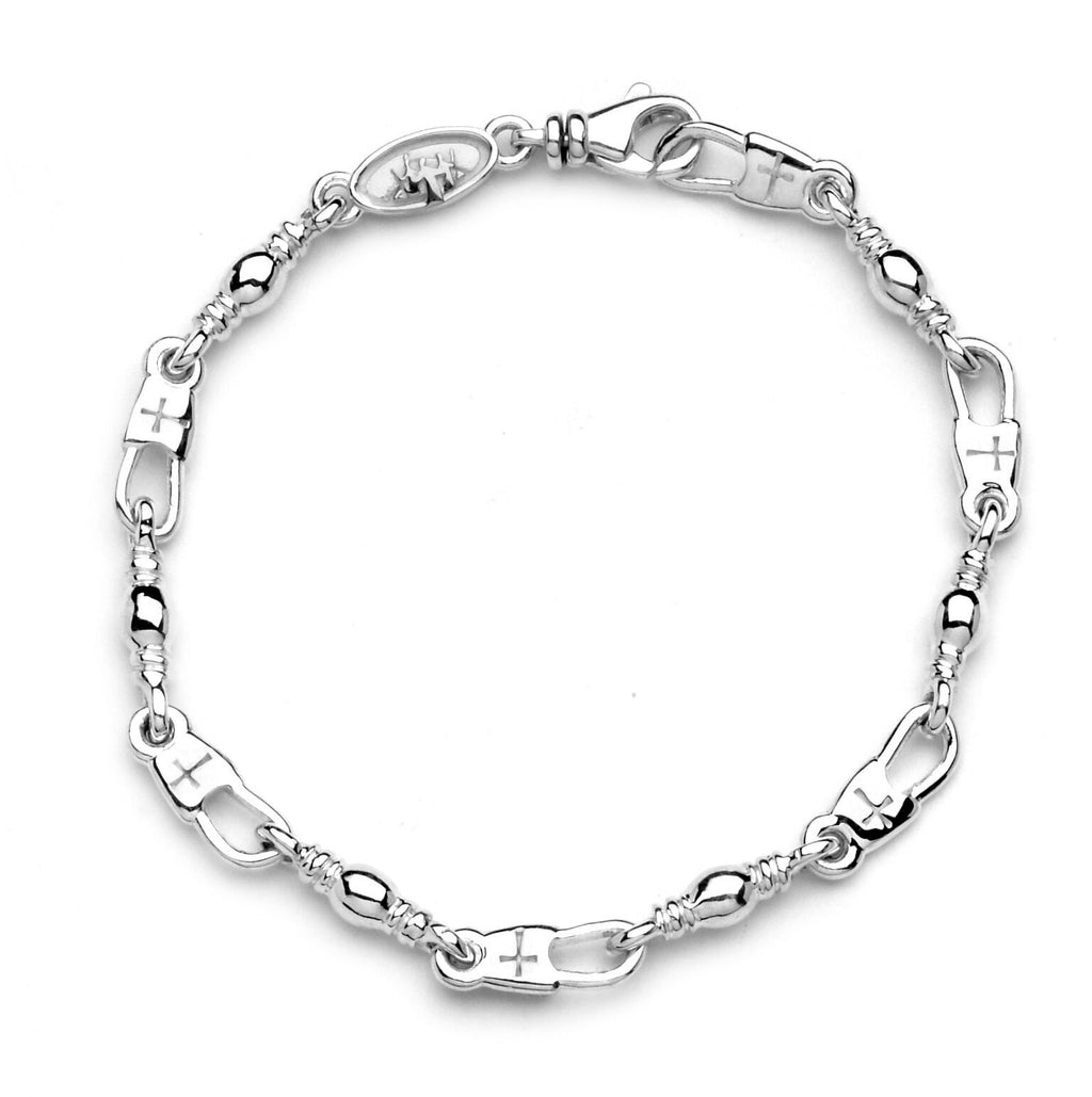 Walk to Emmaus Cross Snap/Swivel Bracelet Small (LADIES & YOUTH)